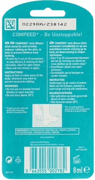 COMPEED Sztyft przeciw pęcherzom i otarciom 8 ml