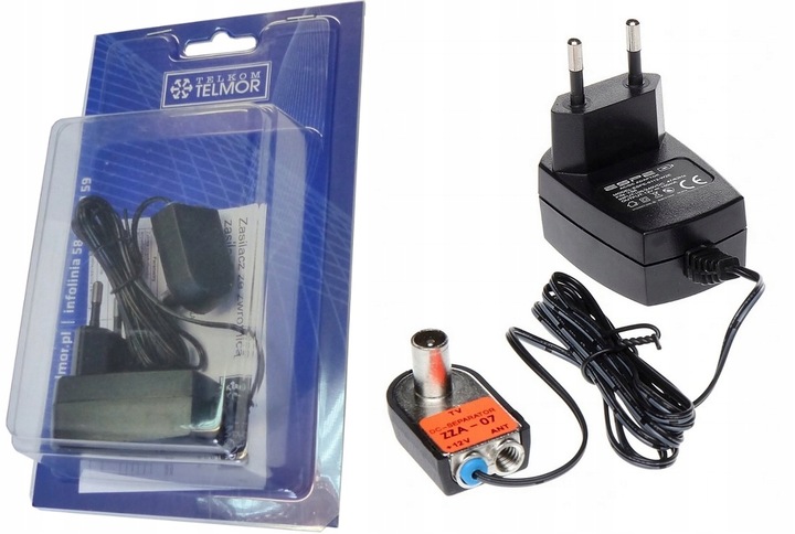 Zasilacz antenowy 12V/100mA, TELKOM-Telmor ZZA-7 do ASR, IQ , Digit Activa
