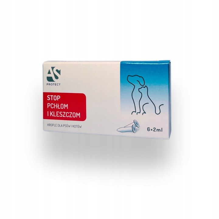 KROPLE na PCHŁY i KLESZCZE dla PSA I KOTA 2ml x 8