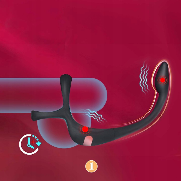 Wielofunkcyjny wibrator prostaty APP Triangle Ring