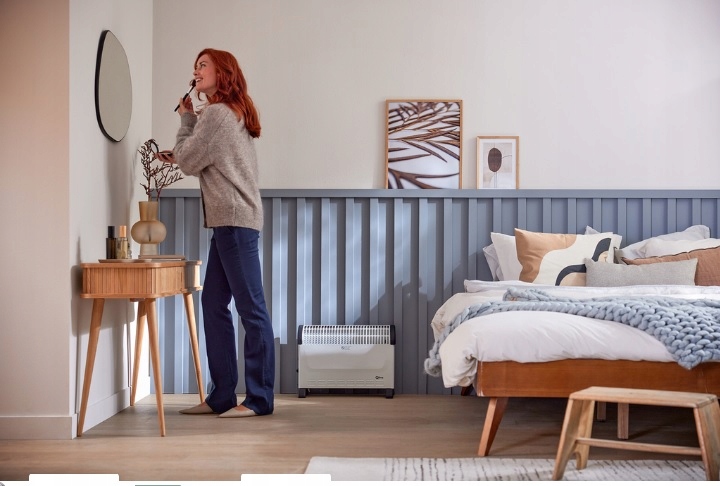 Grzejnik elektryczny konwektorowy 2000W Qlima ECH4020 termostat cicha