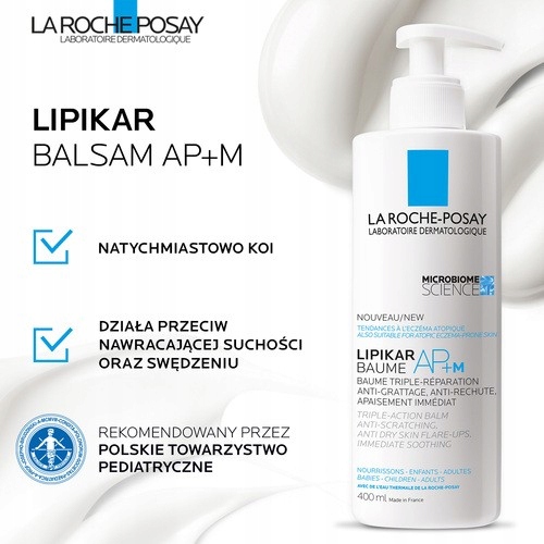 La Roche-Posay Lipikar Baume APM, balsam regenerujący, 400 ml