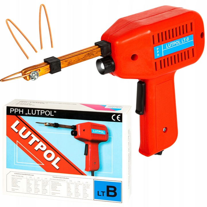 LUTOWNICA TRANSFORMATOROWA LUTPOL LT-B 100W 480C PISTOLET GROTY MOCNA