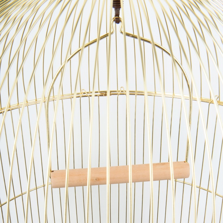 KLATKA DLA PAPUG KANARKA PTAKÓW + DRĄŻEK HUŚTAWKA 40X40X70 CM