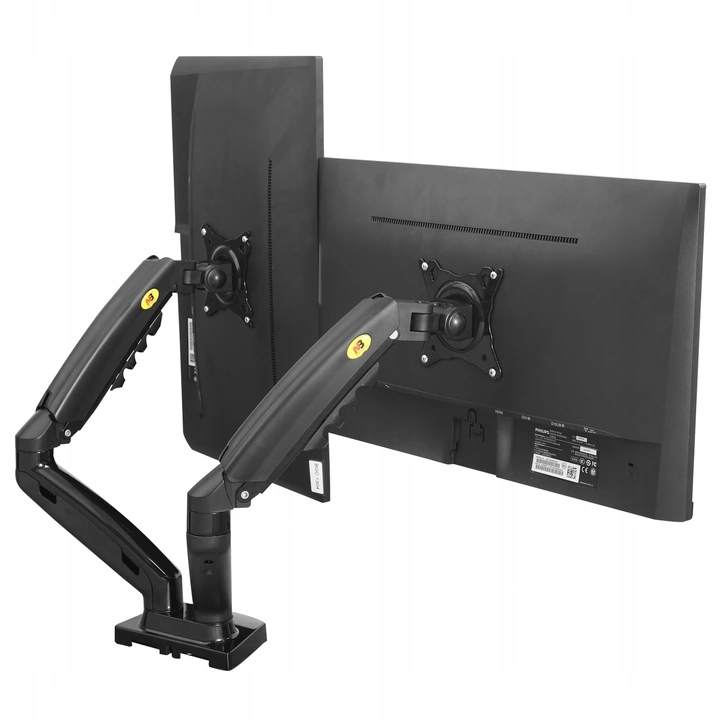 UCHWYT BIURKOWY SPRĘŻYNA GAZOWA 2 MONITORY 17-27'