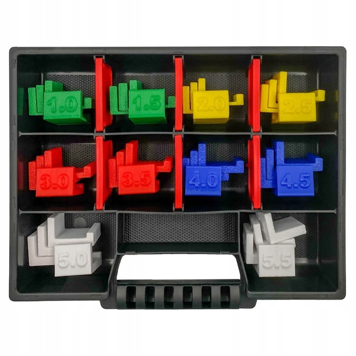 Zestaw DYSTANSÓW DO REGULACJI FRONTÓW 1-5.5mm