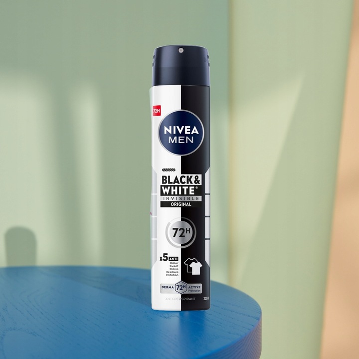 NIVEA MEN Black White Antyperspirant w sprayu męski pod pachy 72H