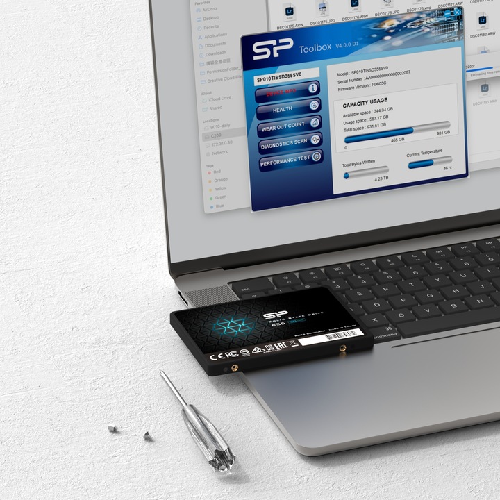 Dysk SSD SP Silicon Power 1TB A55 SLC SATA III 2,5" wewnętrzny dysk SSD