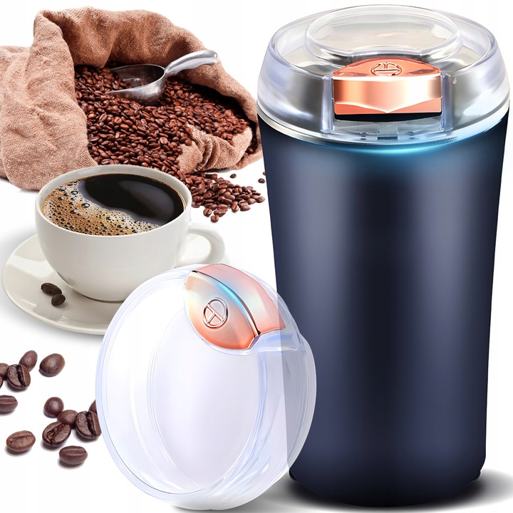 MŁYNEK DO MIELENIA KAWY ORZECHÓW PRZYPRAW ELEKTRYCZNY WYDAJNY MOCNY