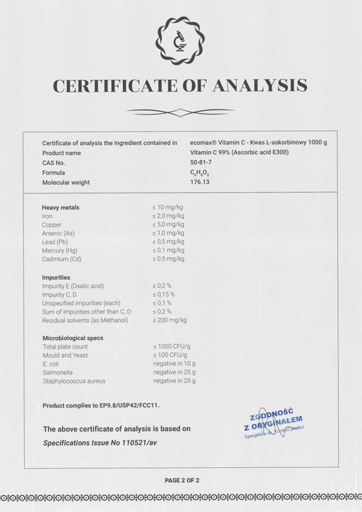 nowmax WITAMINA C 1000 KWAS L-ASKORBINOWY ODPORNOŚĆ SKÓRA DETOX 1000 g