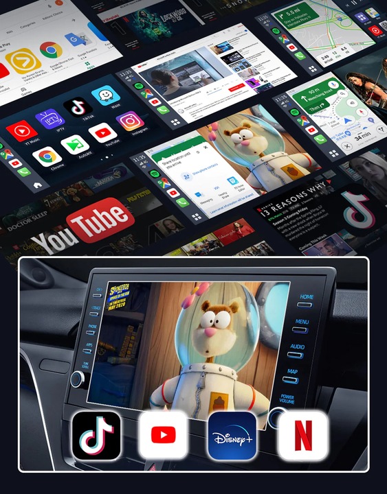 CARLINKIT TBOX AMBIENT RGB 8/128GB APPLE CARPLAY ANDROID AUTO CARLINK