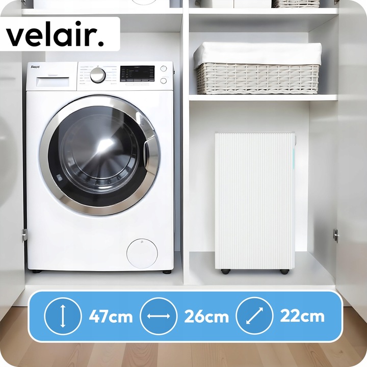 Osuszacz powietrza VELAIR LUMEA 12l/24h WiFi + TIMER pochłaniacz