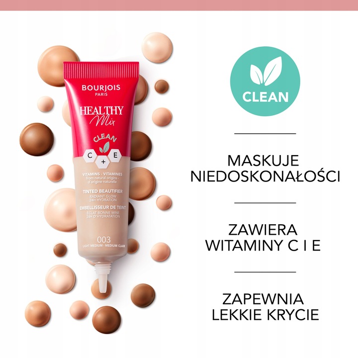 Bourjois Healthy Mix Krem tonizujący 003 Light