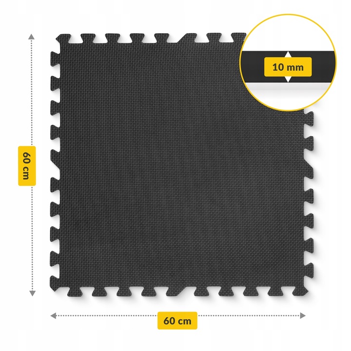 MATA PUZZLE POD SPRZĘT DO ĆWICZEŃ 6 SZT 2.16m2 OCHRONNA PODŁOGA NA