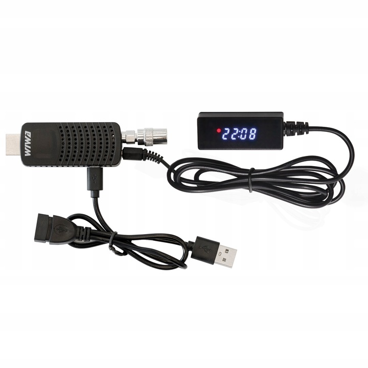 TUNER DEKODER DVB-T2 TV NAZIEMNE H.265 HEVC HD USB HDMI WIWA MINI LED
