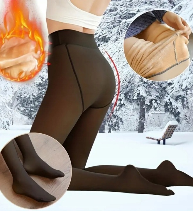 rajstopy czarne naturalny EFEKT WIDOCZNEJ SKÓRY L/XL kryjące rajtuzy NERO