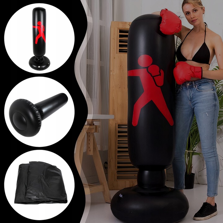 DMUCHANY WOREK BOKSERSKI TRENINGOWY STOJĄCY 160cm