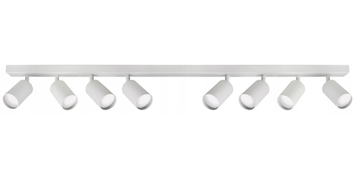 Lampa sufitowa 150 cm Natynkowa Szyna 8x GU10 LED Oprawa Tuba Spot