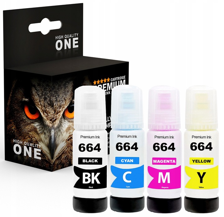 4x TUSZ DO EPSON 664 XL EcoTank L3060 L3050 L210