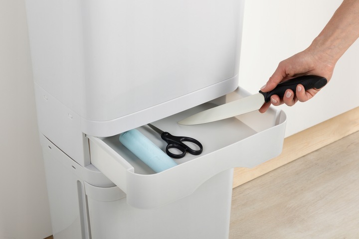 Kosz do Segregacji Śmieci Odpadów Domowy Kubeł na Śmieci do Kuchni Kółka