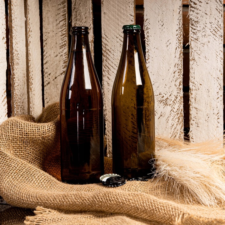 50x BUTELKA SZKLANA na PIWO 500 ml BRĄZOWA 0,5 L BUTELKI SZKLANE DO PIWA