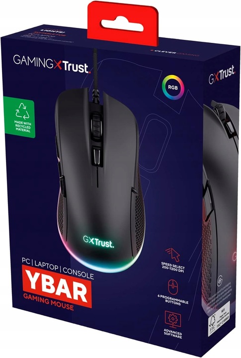 Myszka Gaming Trust GXT 922 Ybar Mysz Podświetlana