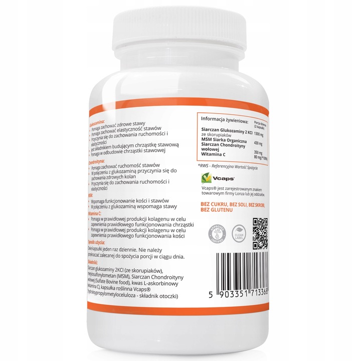 GLUKOZAMINA CHONDROITYNA MSM WITAMINA C Stawy 240k