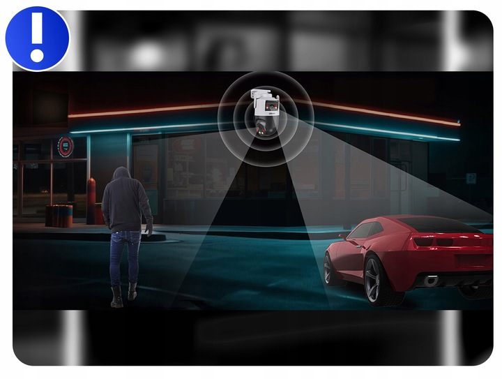 Kamera obrotowa zewnętrzna Dahua IP WiFi - dwa obiektywy (5MPx+5MPx)