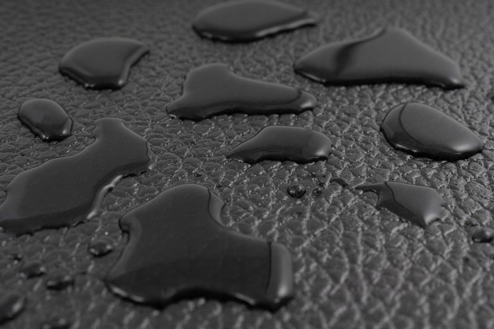 Mata wytrzymała pod sprzęt siłownie Hop-Sport 120 cm x 60 cm czarna PVC