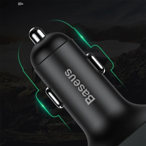 BASEUS ŁADOWARKA TRANSMITER FM BLUETOOTH BT MP3 2XUSB MICRO SD DO AUTA