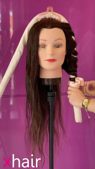 Wałek do kręcenia włosów Opaska do loków Lokówka na noc SATYNOWY PAPILOTY