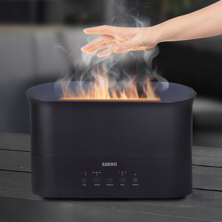 Nawilżacz powietrza EBERG LUMO 2,2l aromaterapia kominek 3D efekt