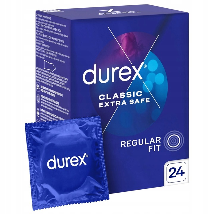 Durex Extra Safe prezerwatywy super mocne dodatkowo nawilżane 24 szt.