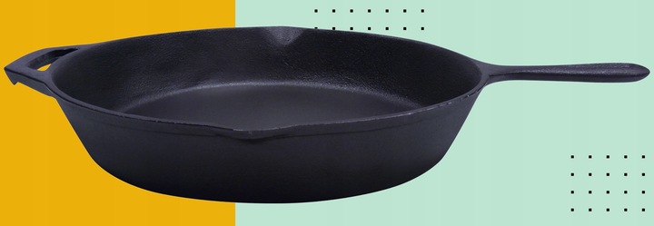 PATELNIA ŻELIWNA DUŻA 31cm INDUKCJA OGNISKO GRILL GAZ TALERZ ŻELIWNY