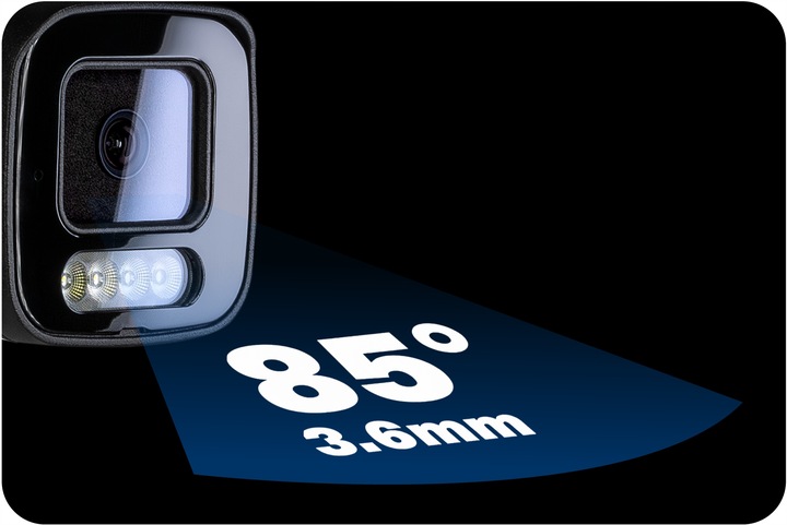 Kamera Zewnętrzna Tubowa IP WiFi 8MPx Powiadomienia, AUDIO 4xZOOM METALOWA