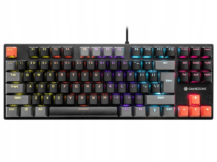 GAMINGOWA KLAWIATURA MECHANICZNA RGB ESPORTOWA TKL