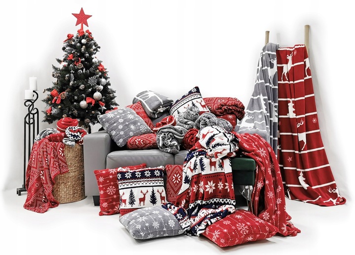 ZESTAW KOC NARZUTA PLED + 2 POSZEWKI PREZENT NOVEL 150x200 WZ8