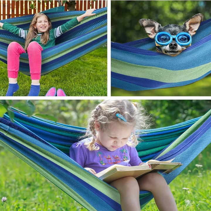 HAMAK OGRODOWY dwuosobowy brazylijski XXL DUŻY RED GARDEN ZESTAW POKROWIEC