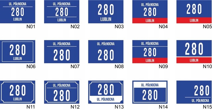 Tabliczka Numer domu Tablica ADRESOWA ALUMINIOWA | NUMER NA DOM |32x21|