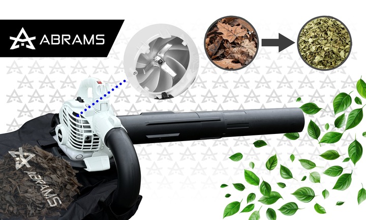 DMUCHAWA SPALINOWA DO LIŚCI OGRODOWA DMUCHAWA Z ROZDRABNIACZEM