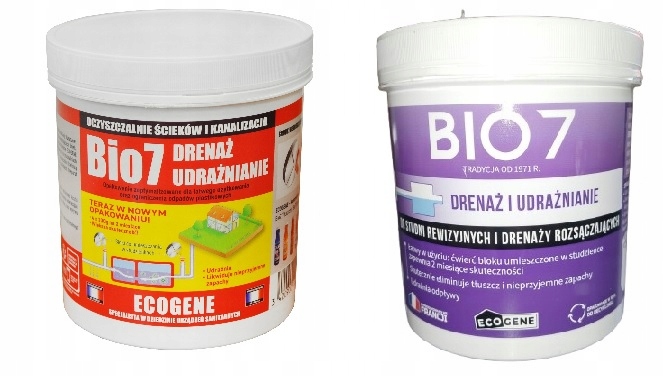 Bio7 UDRAŻNIANIE Oczyszczalni Odblokowanie Drenażu | Bio 7 DRENAŻ na