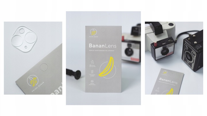Szkło hartowane 9H BananLens na aparat do Apple iPhone 15