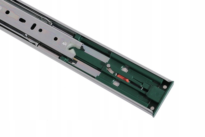 Prowadnica kulkowa GTV push open do szuflad 450 mm pełny wysuw udźwig