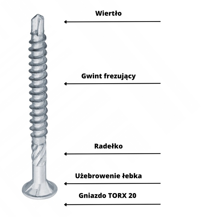 WKRĘT KONFIRMAT DO PŁYTY MEBLOWEJ I DREWNA SAMOWIERCĄCY 4x50 - 200