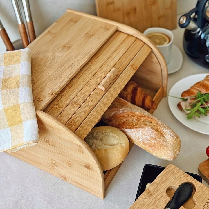 Chlebak bambusowy na chleb BAMBUSOWY Tadar 27 x 32 x 18 cm