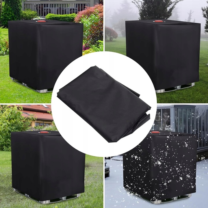 PLANDEKA OSŁONA NA MAUZER 1000L POKROWIEC ZBIORNIKA NA WODĘ 120x100 CZARNY