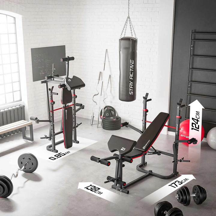 Ławka treningowa regulowana składana modlitewnik mocne stojaki wytrzymała