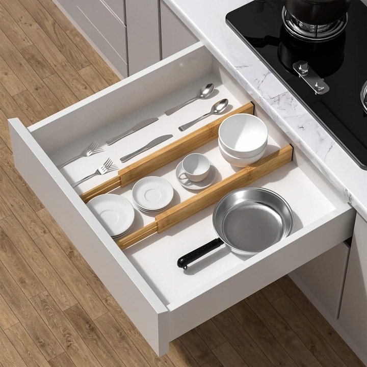 4x ORGANIZER DO SZUFLADY SZUFLAD PRZEGRÓDKA SEPARATOR PRZEGRODY