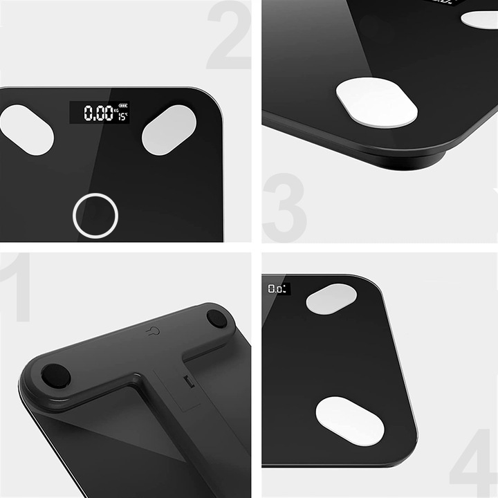 WAGA ŁAZIENKOWA ELEKTRONICZNA ANALITYCZNA POMIAR TŁUSZCZU WODY BMI 180