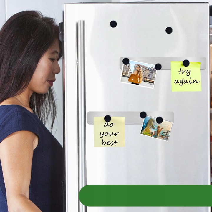 Magnesy na lodówkę do tablic okrągłe MOCNE czarne z magnesem 20 mm 40